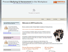 Tablet Screenshot of harassmentintheworkplace.ca